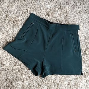 Dark Green High Waisted Shorts
